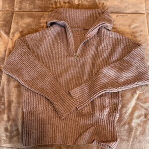 Cozy Purple Knit Sweater